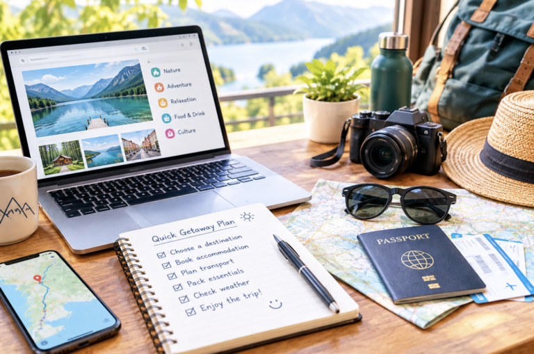 How to Plan a Weekend Getaway on Short Notice